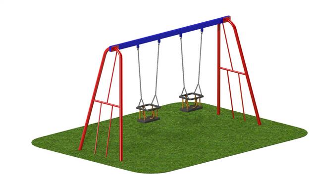 2.0m Steel Swing 2